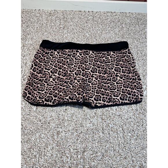 Steve Madden Leopard Print Sleep Comfy Shorts Super Soft Size XL - Picture 8 of 8